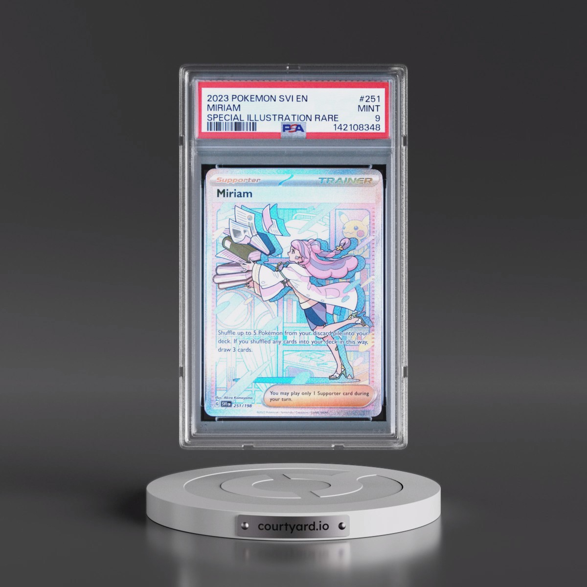 2023 Pokémon Svi EN-Scarlet & Violet #251 Miriam - Special Illustration Rare (PSA 9 MINT)