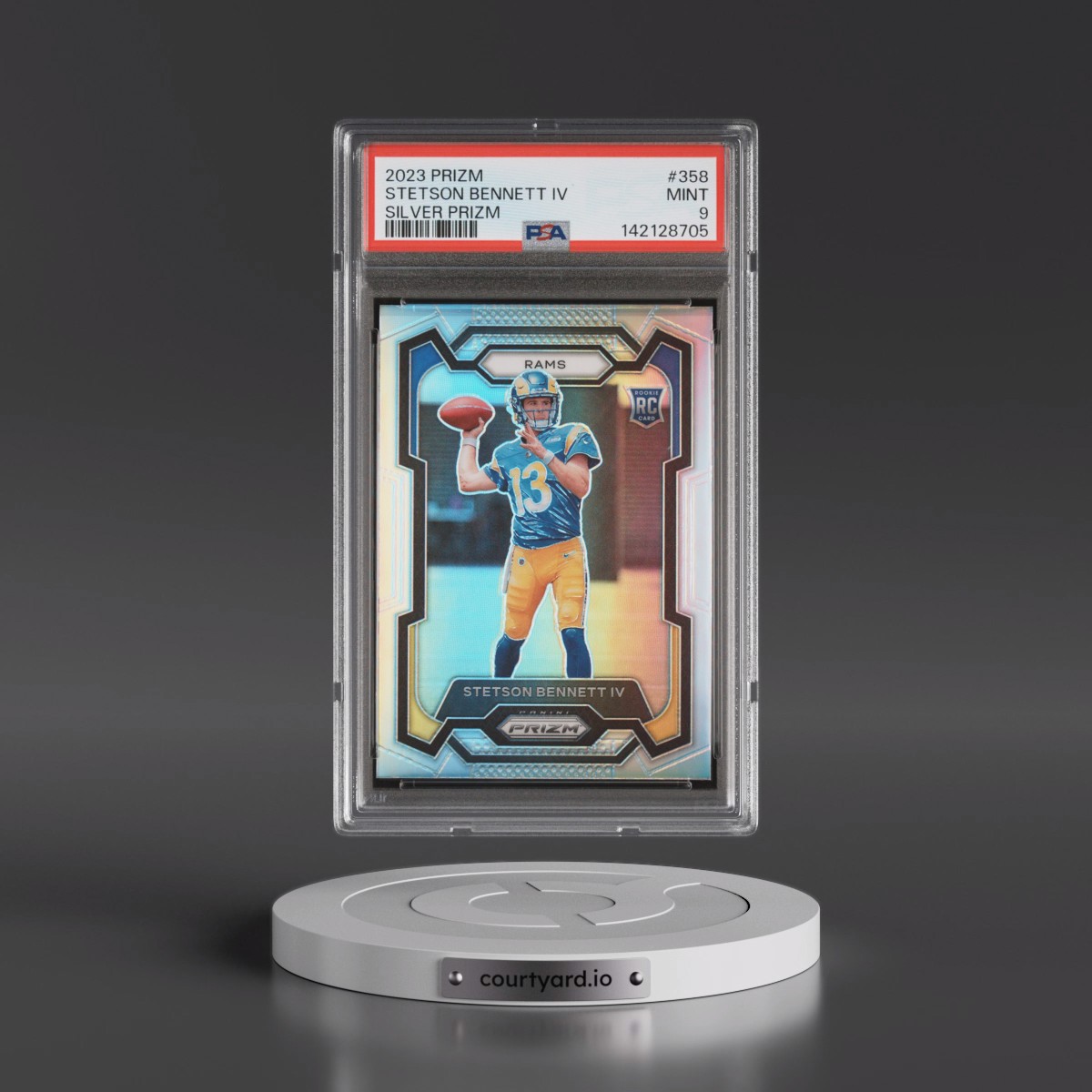 2023 Panini Prizm #358 Stetson Bennett IV - Silver Prizm (PSA 9 MINT)