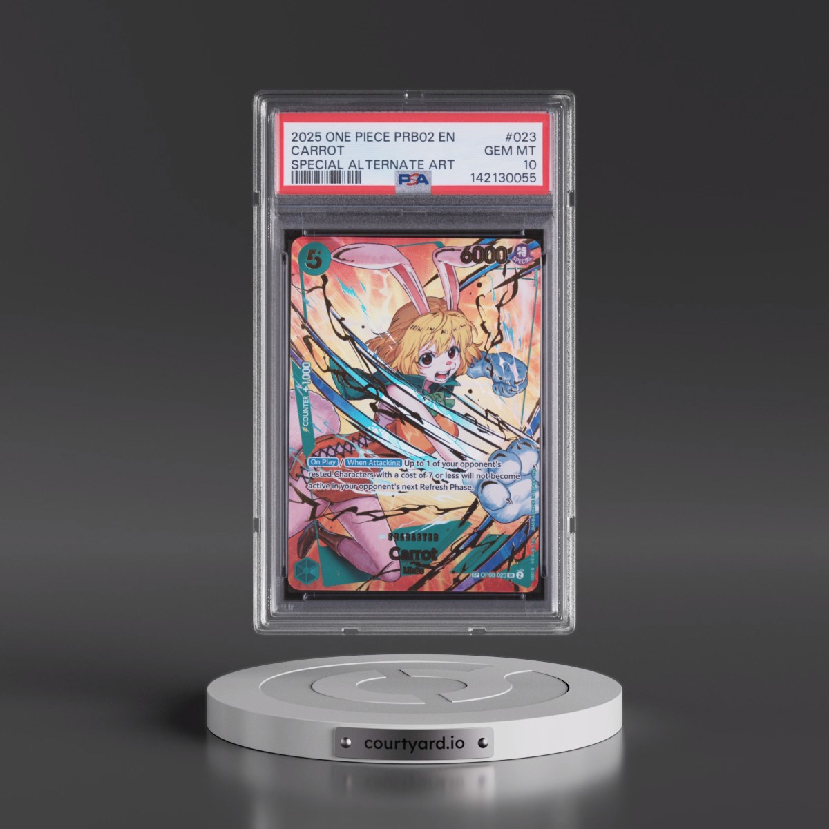 2025 One Piece PRB02-Premium Booster -One Piece Card the Best- Vol.2 #023 Carrot - Special Alternate Art (PSA 10 GEM MINT)