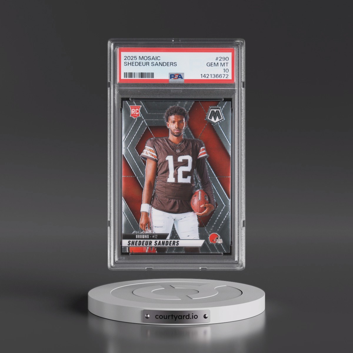 2025 Panini Mosaic #290 Shedeur Sanders (PSA 10 GEM MINT)