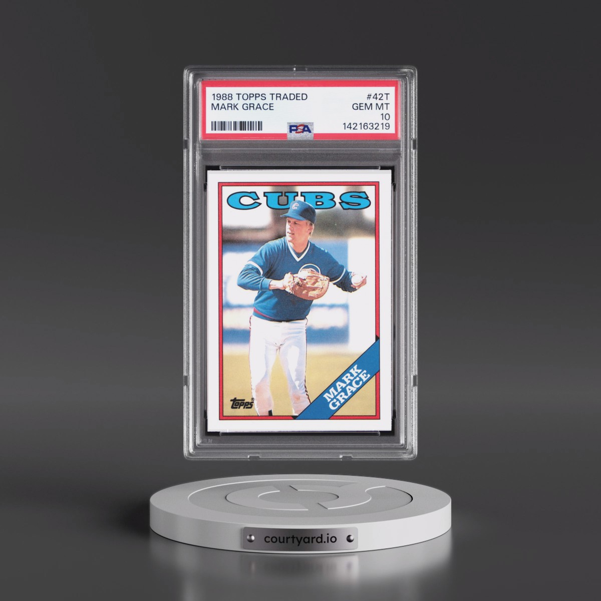 1988 Topps Traded #42T Mark Grace (PSA 10 GEM MINT)