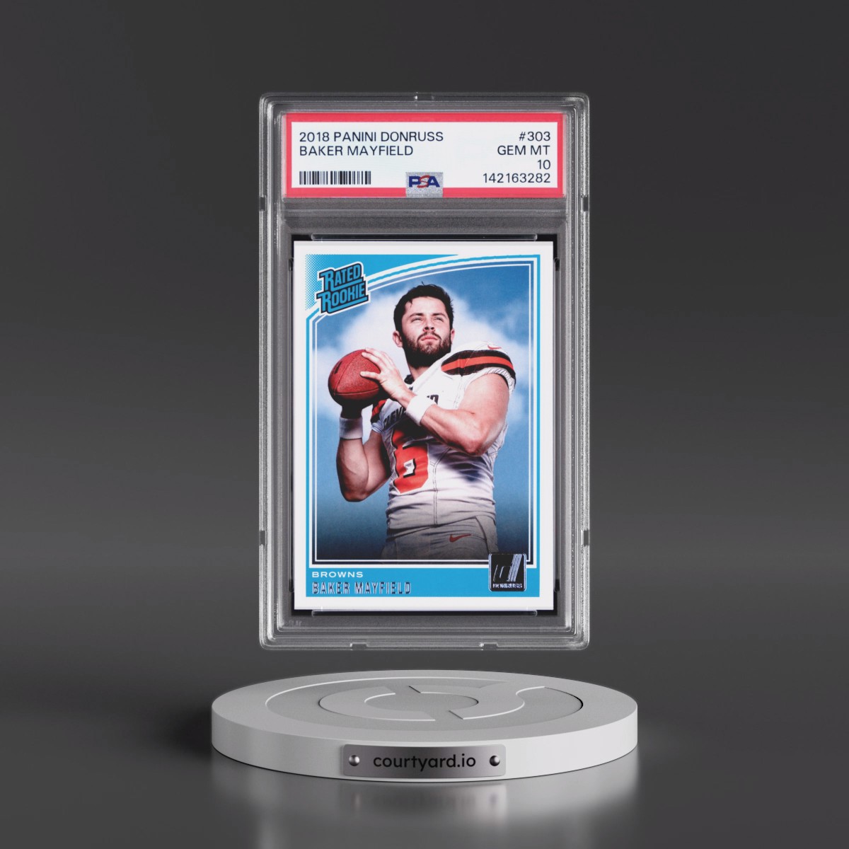 2018 Panini Donruss #303 Baker Mayfield (PSA 10 GEM MINT)