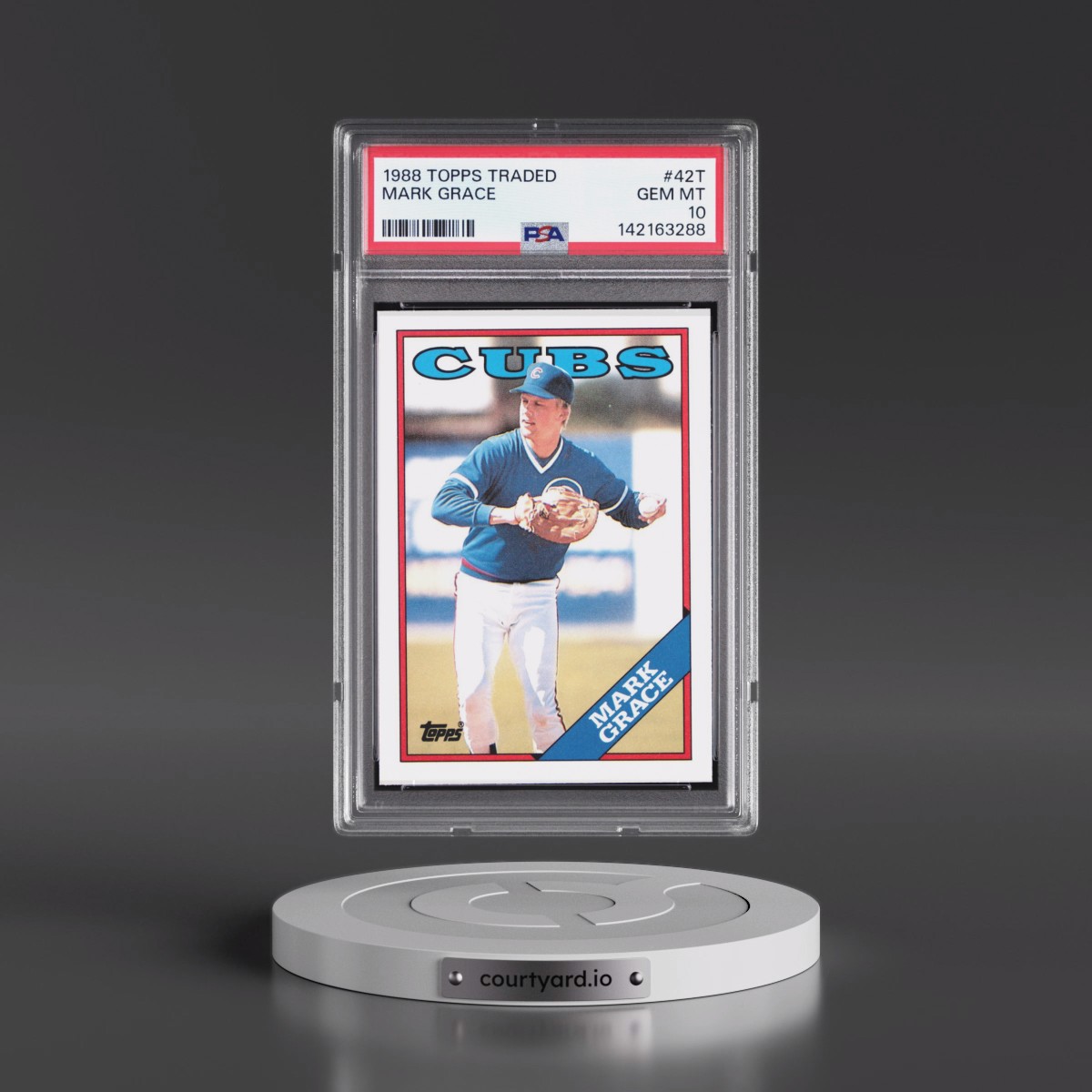 1988 Topps Traded Mark Grace #42T PSA 10