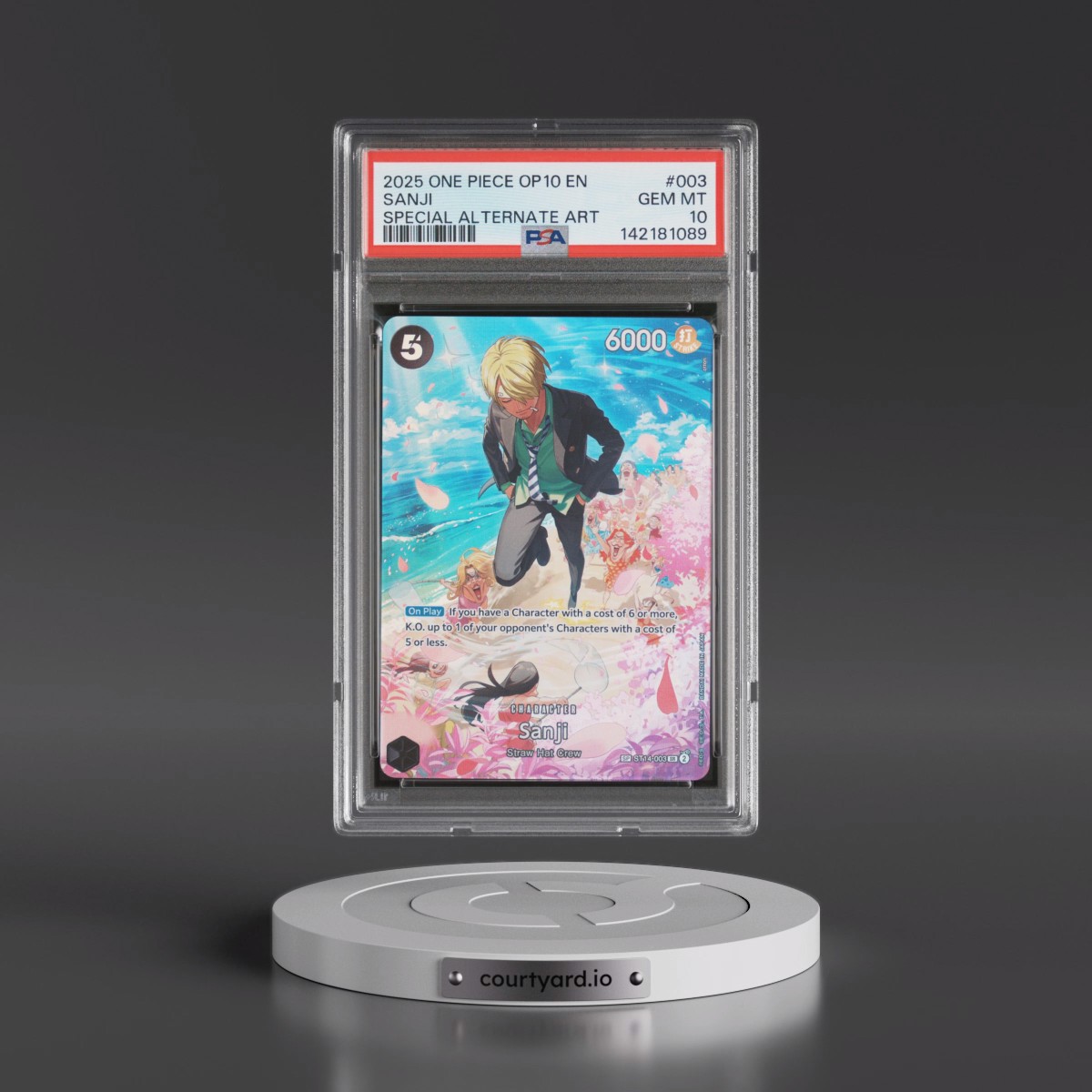 2025 One Piece OP10-Royal Blood #003 Sanji - Special Alternate Art (PSA 10 GEM MINT)