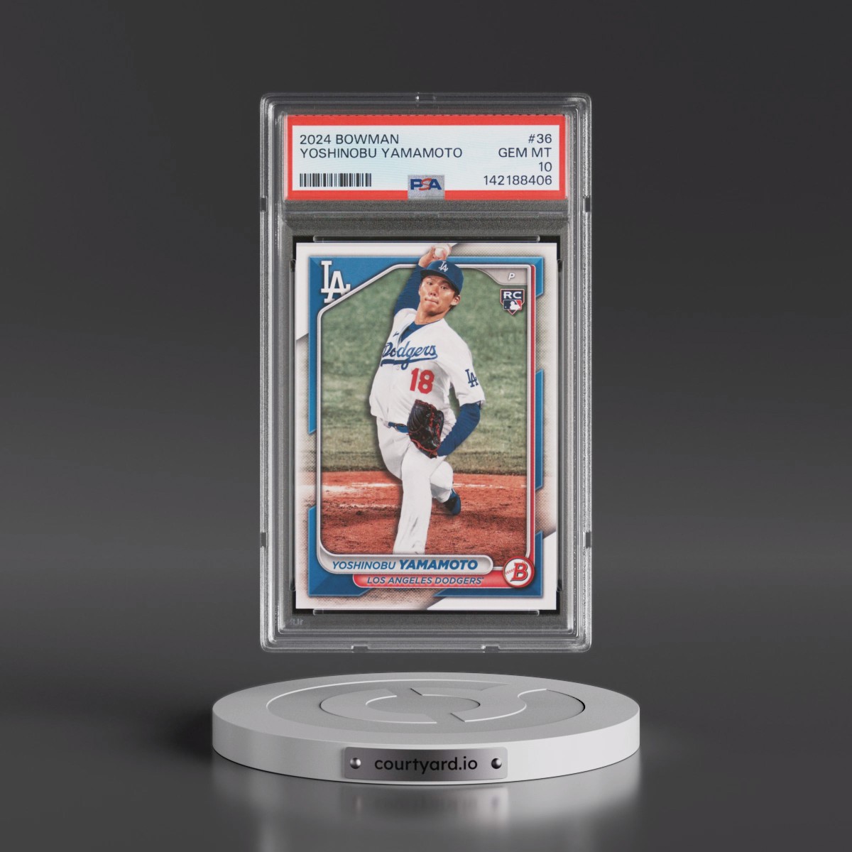 2024 Bowman #36 Yoshinobu Yamamoto (PSA 10 GEM MINT)
