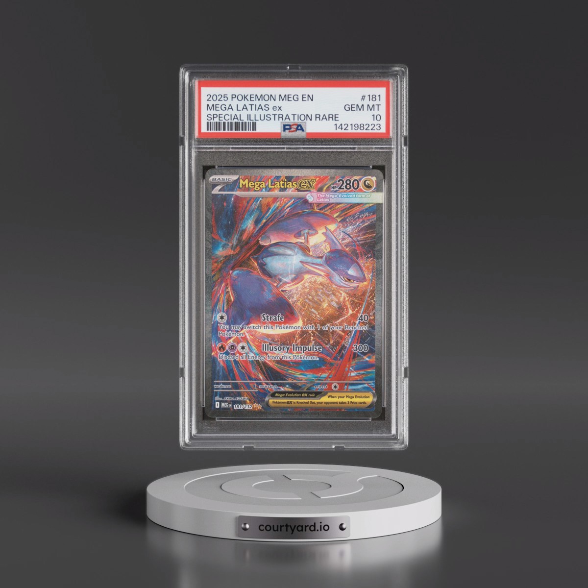 2025 Pokémon Meg EN-Mega Evolution #181 Mega Latias EX - Holo Special Illustration Rare (PSA 10 GEM MINT)