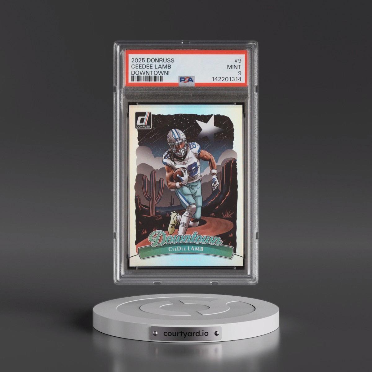 2025 Panini Donruss Downtown #9 Ceedee Lamb (PSA 9 MINT)