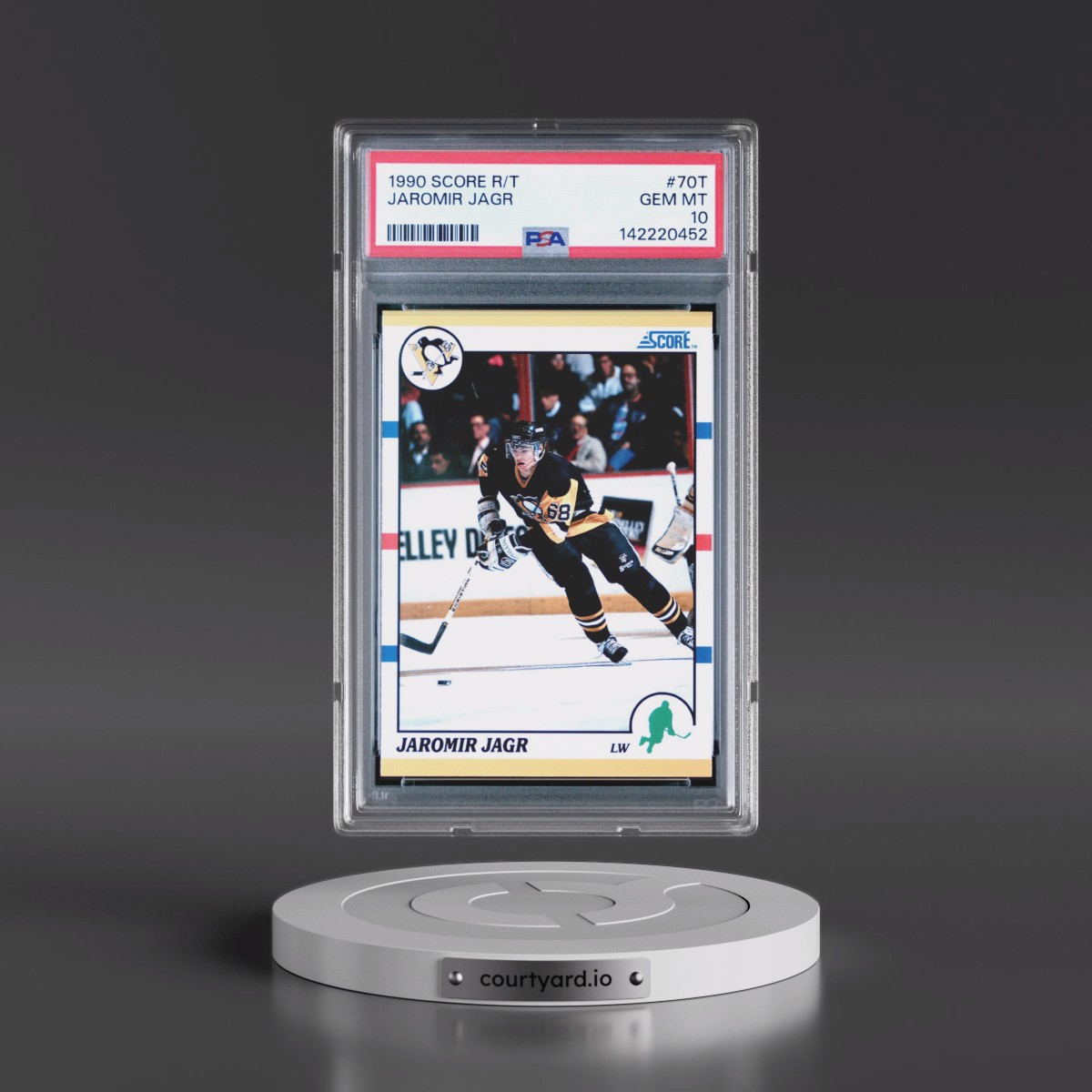 1990 Score Rookie/Traded #70T Jaromir Jagr (PSA 10 GEM MINT)