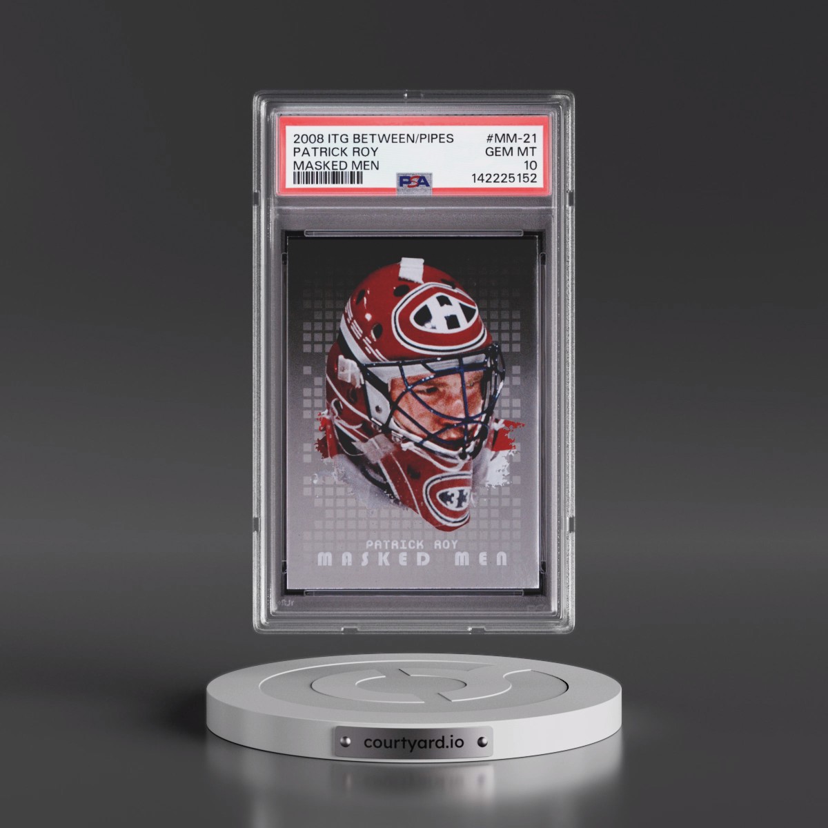 2008 Itg Between the Pipes Masked Men #MM-21 Patrick Roy (PSA 10 GEM MINT)