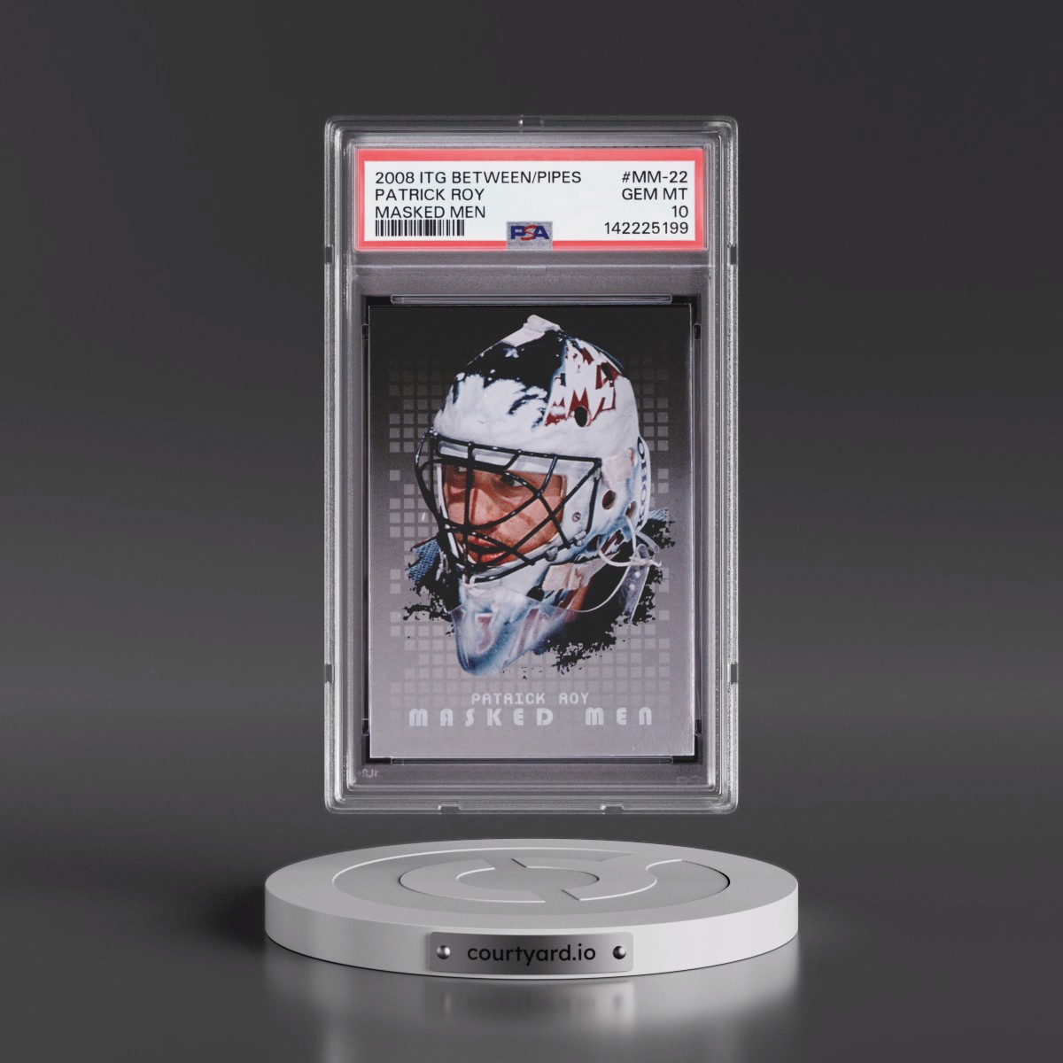 2008 Itg Between the Pipes Masked Men #MM-22 Patrick Roy (PSA 10 GEM MINT)