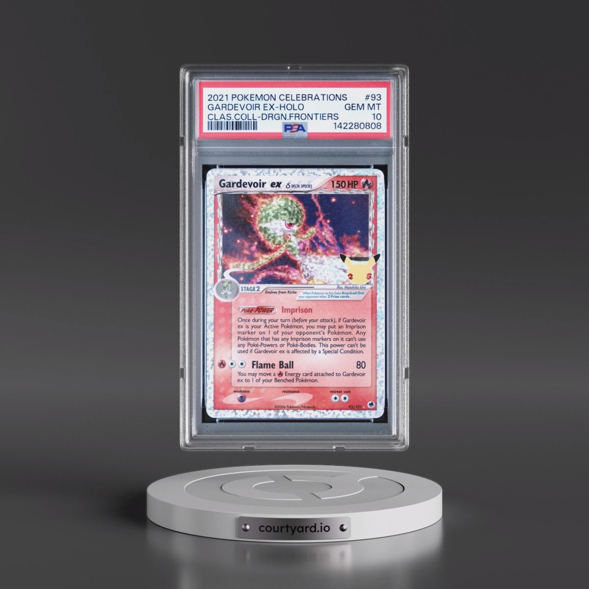 2021 Pokémon Celebrations Classic Collection #93 Gardevoir EX - Holo Holo (PSA 10 GEM MINT)
