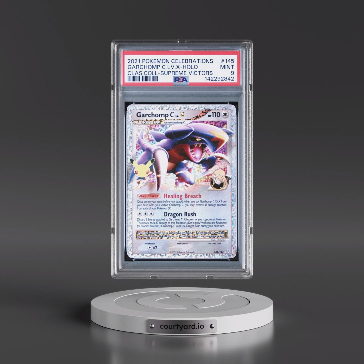 2021 Pokémon Celebrations Classic Collection #145 Garchomp C LV.X - Holo (PSA 9 MINT)