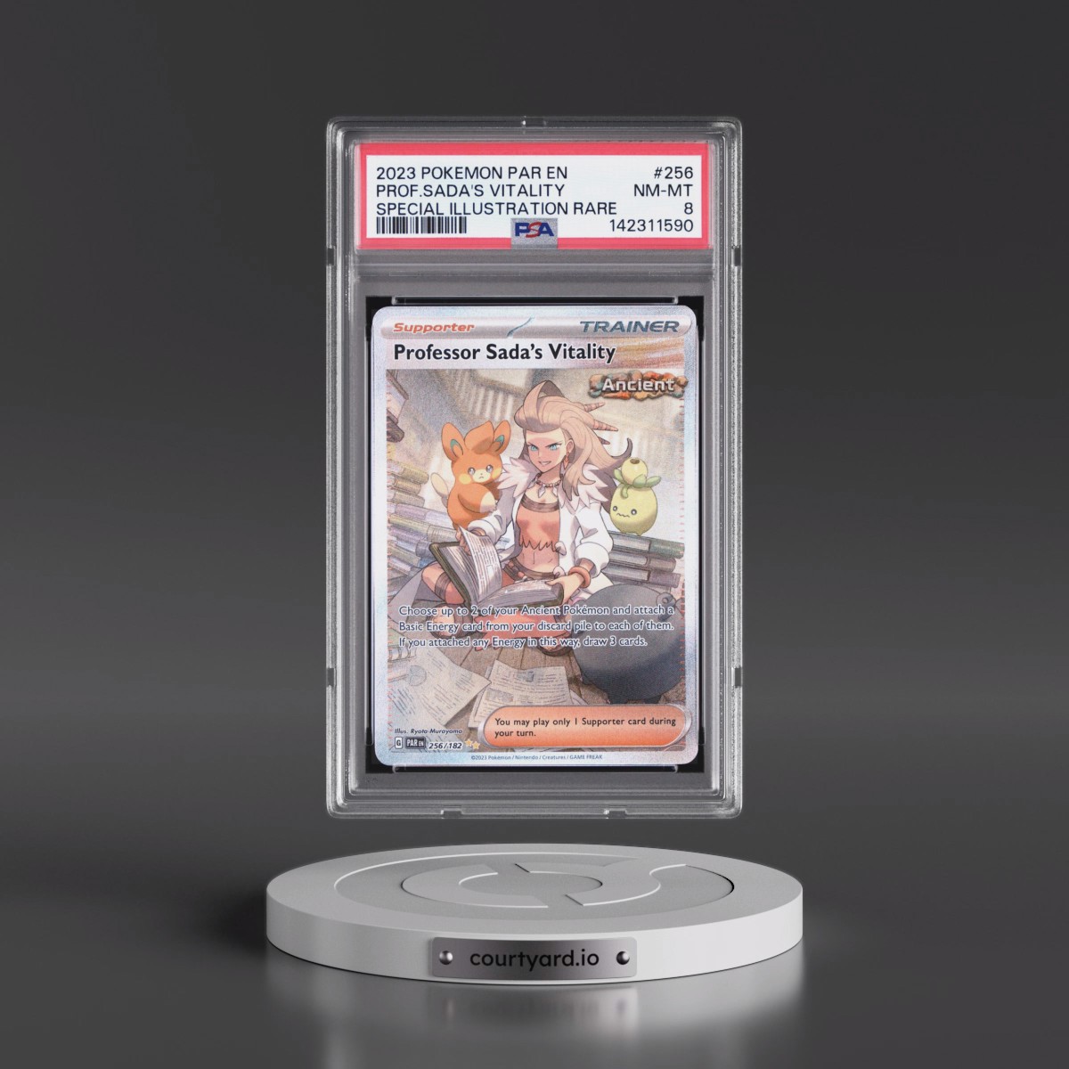 2023 Pokémon Par EN-Paradox Rift #256 Professor Sada's Vitality - Special Illustration Rare (PSA 8 NM-MT)