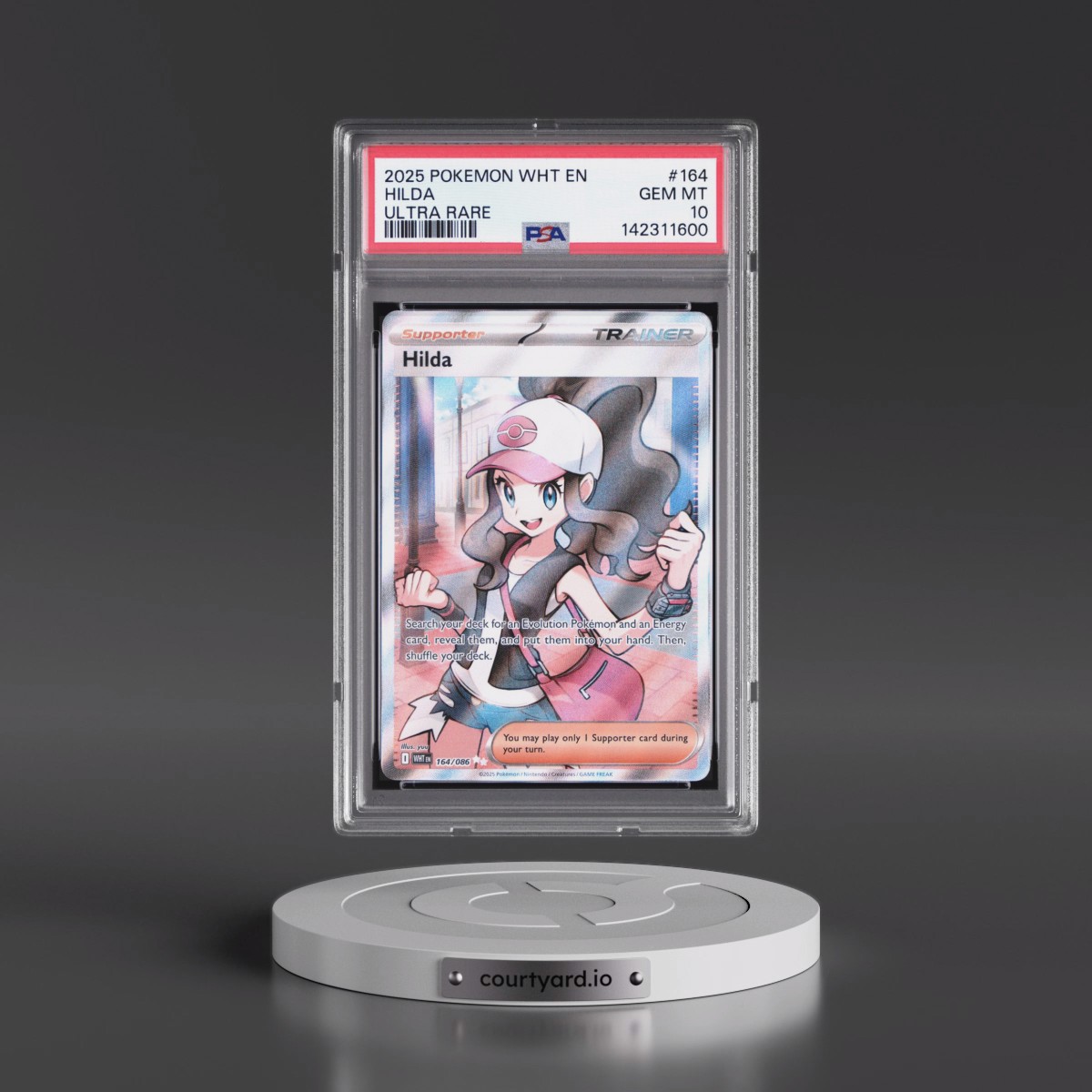 2025 Pokémon Wht EN-White Flare #164 Hilda - Ultra Rare (PSA 10 GEM MINT)