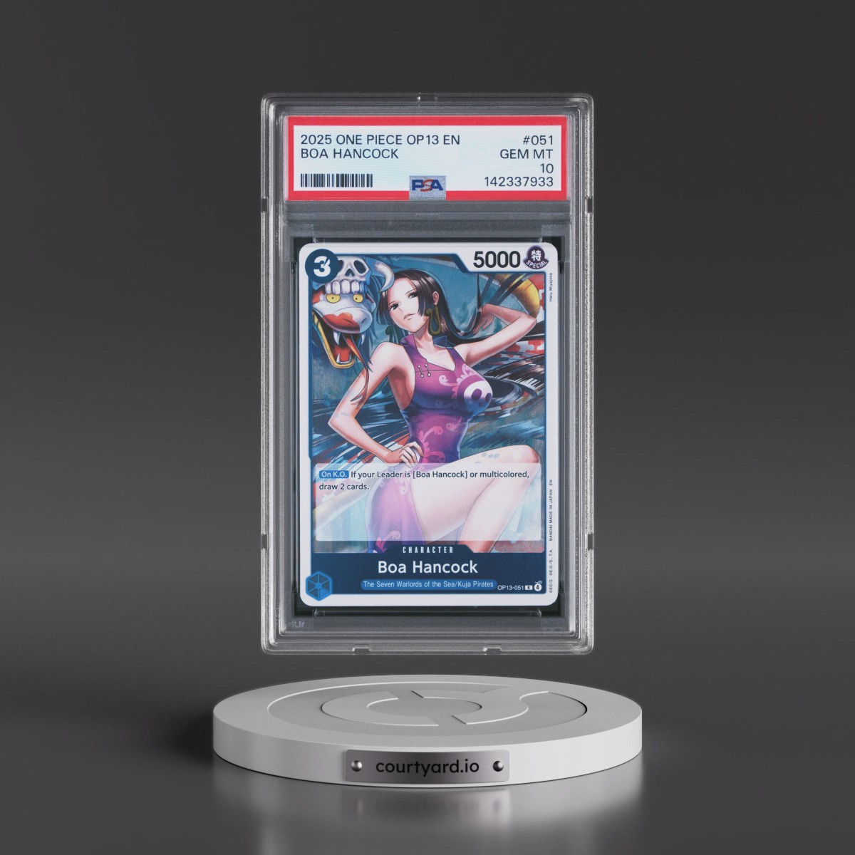 2025 One Piece OP13-Carrying on His Will #051 Boa Hancock (PSA 10 GEM MINT)
