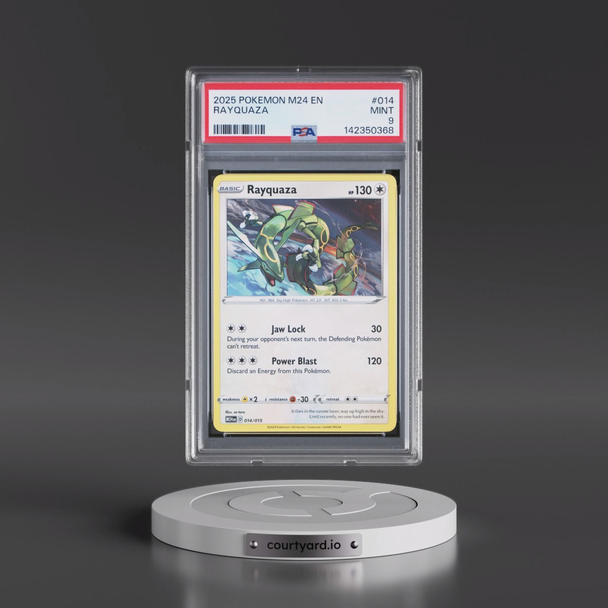 2025 Pokémon M24 EN-Mcdonald's Collection #014 Rayquaza (PSA 9 MINT)