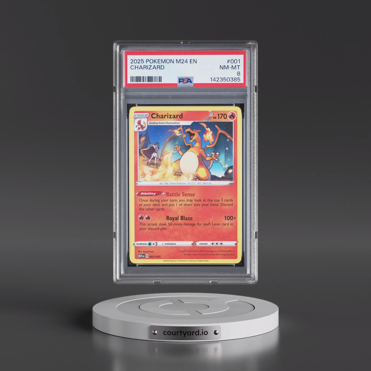 2025 Pokémon M24 EN-Mcdonald's Collection #001 Charizard (PSA 8 NM-MT)
