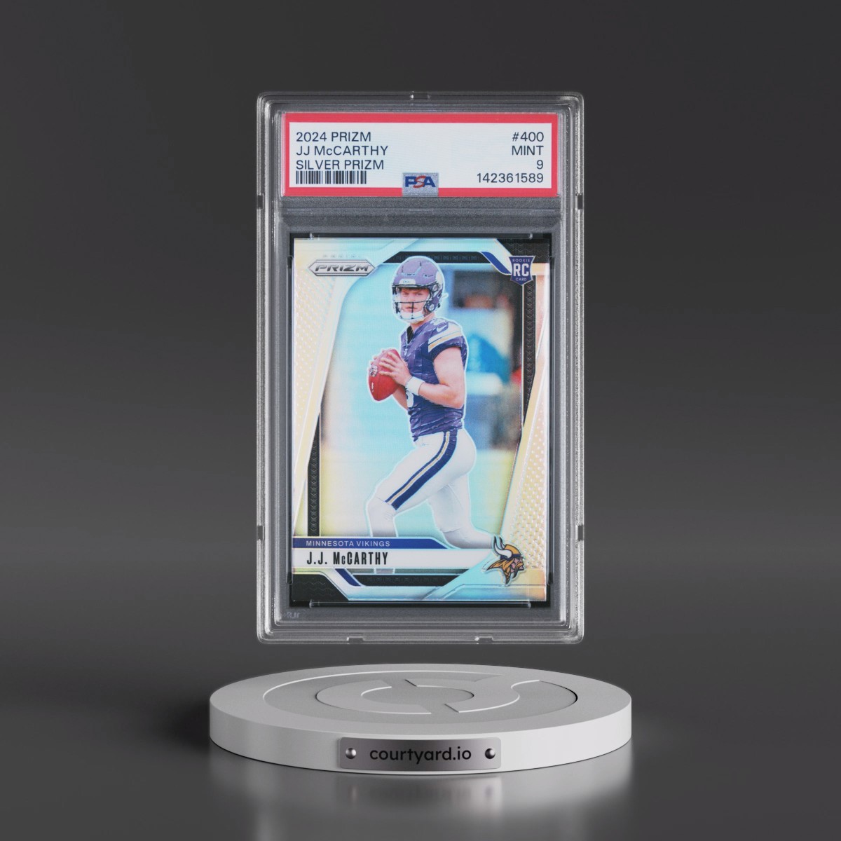 2024 Panini Prizm #400 JJ McCarthy - Silver Prizm (PSA 9 MINT)