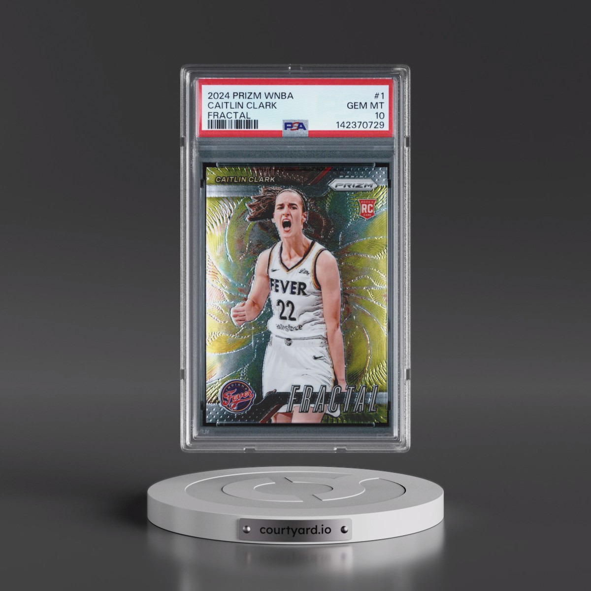 2024 Panini Prizm WNBA Fractal #1 Caitlin Clark (PSA 10 GEM MINT)
