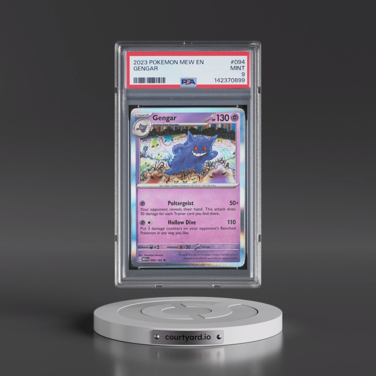 2023 Pokémon Mew EN-151 #094 Gengar (PSA 9 MINT)