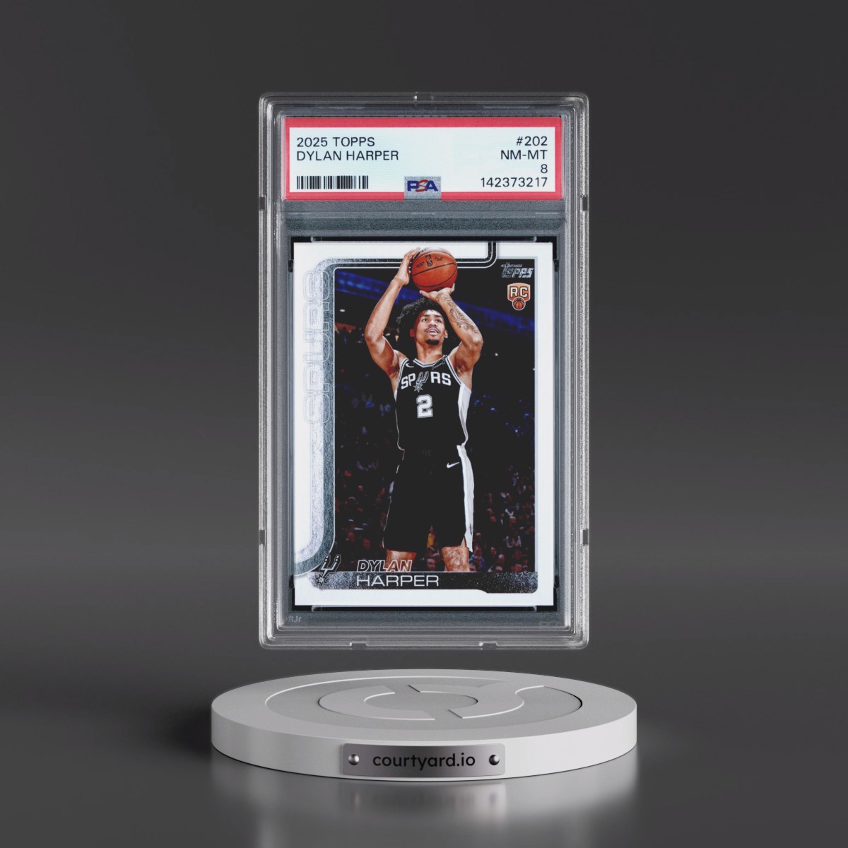 2025 Topps #202 Dylan Harper (PSA 8 NM-MT)