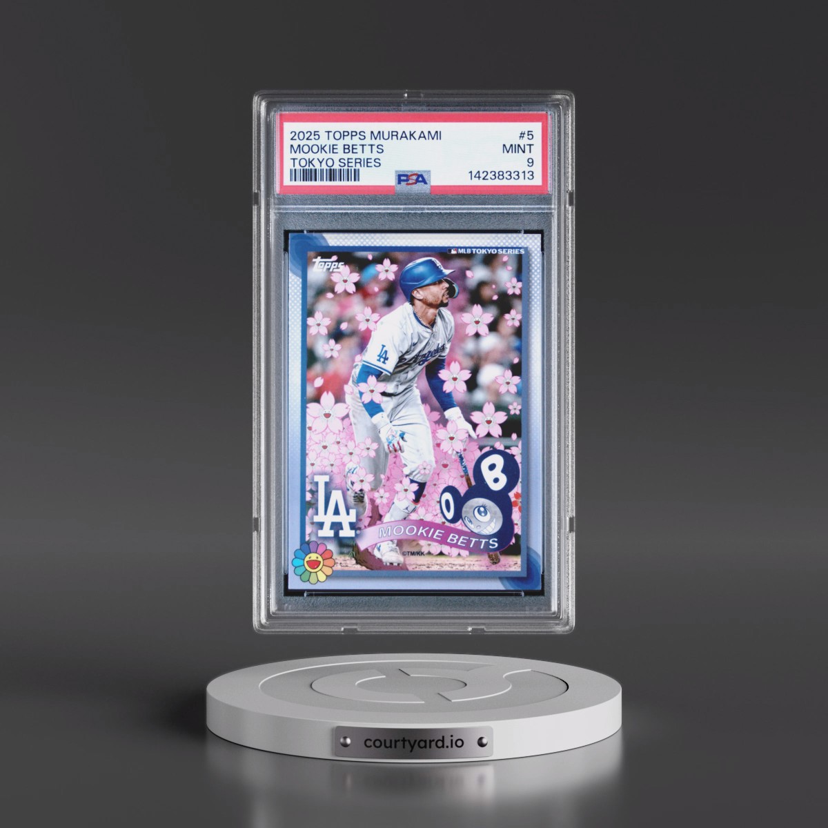 2025 Topps Takashi Murakami + MLB World Tour Tokyo Series #5 Mookie Betts (PSA 9 MINT)