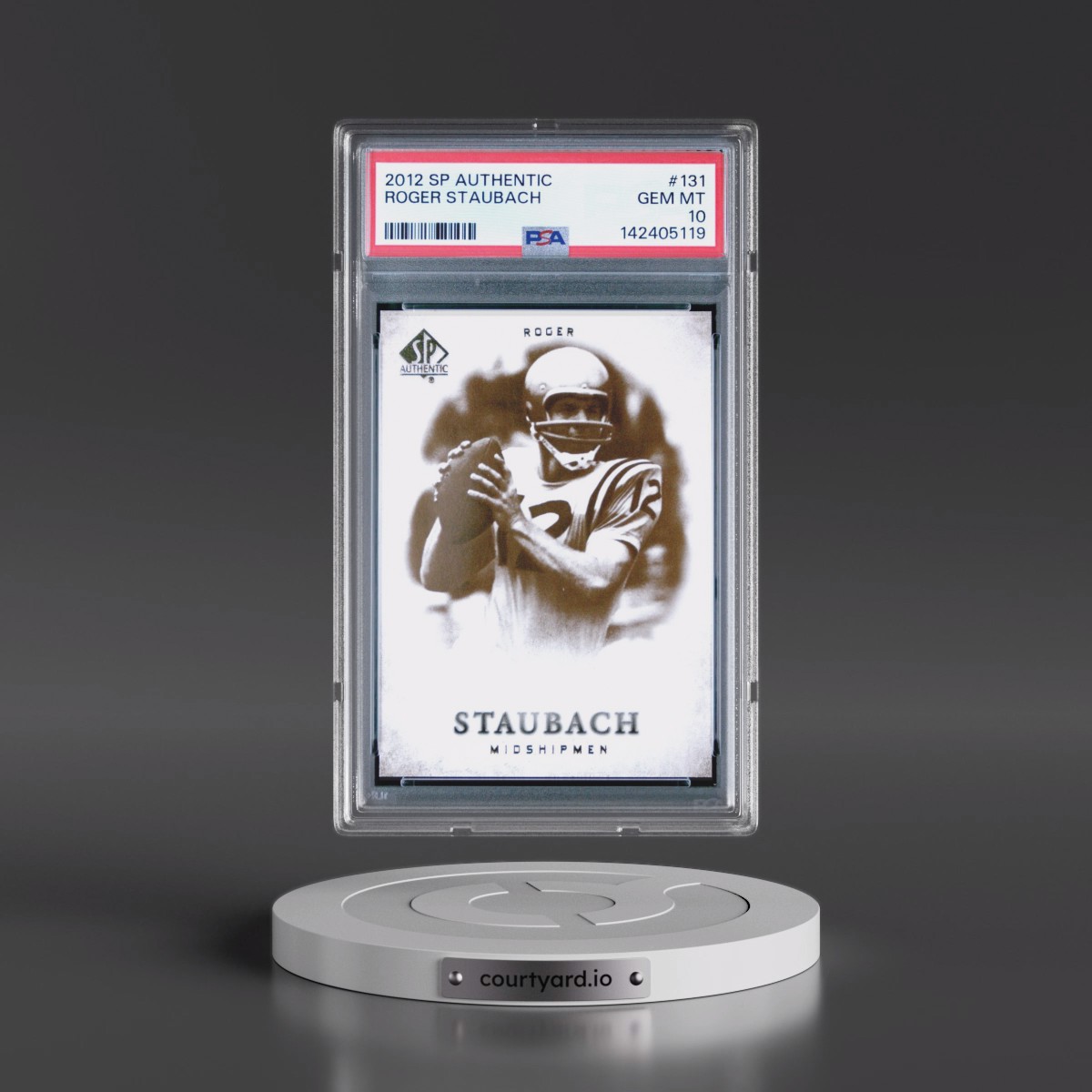 2012 SP Authentic #131 Roger Staubach (PSA 10 GEM MINT)