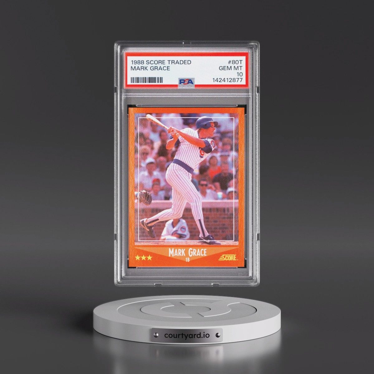 1988 Score Traded #80T Mark Grace (PSA 10 GEM MINT)