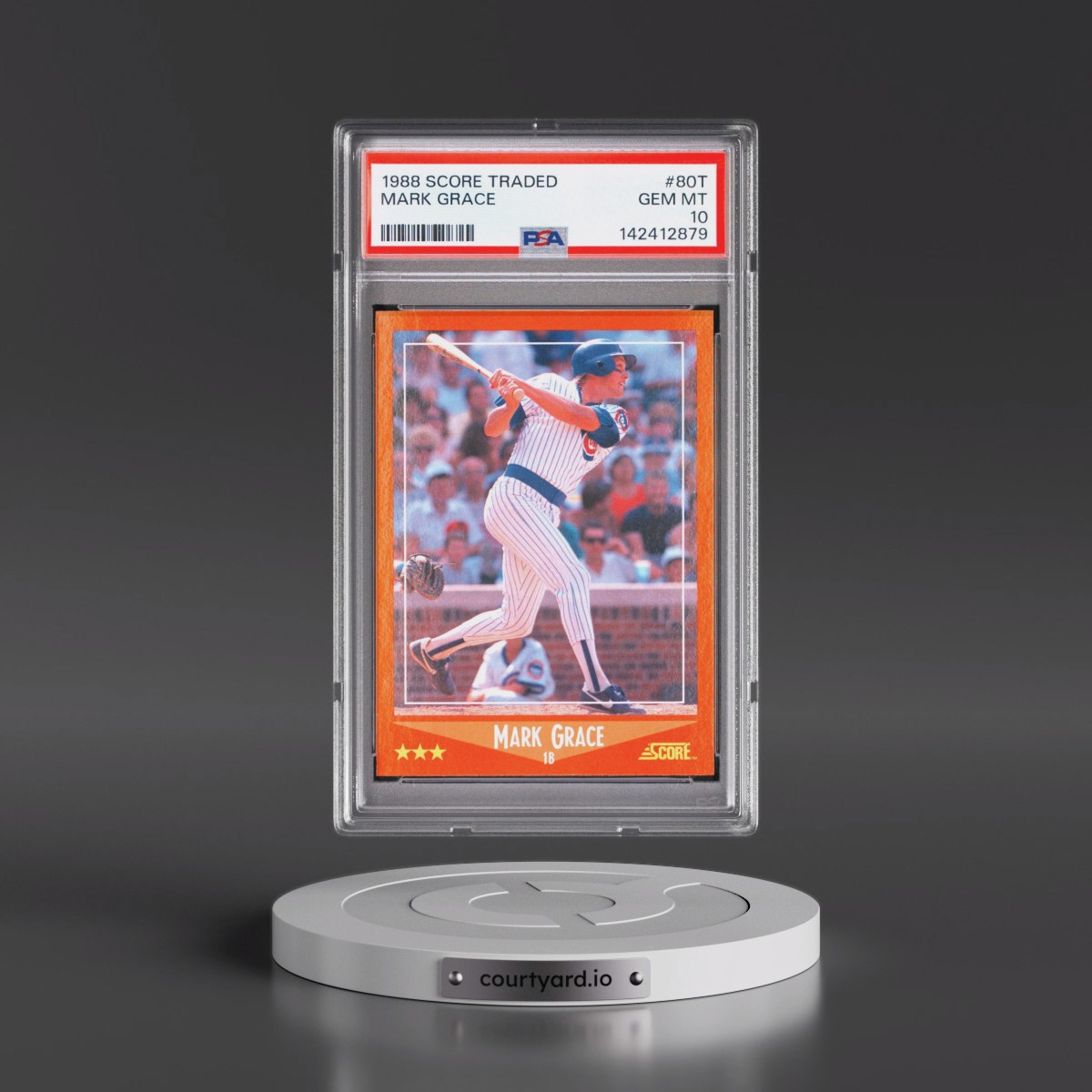 1988 Score Traded Mark Grace #80T PSA 10