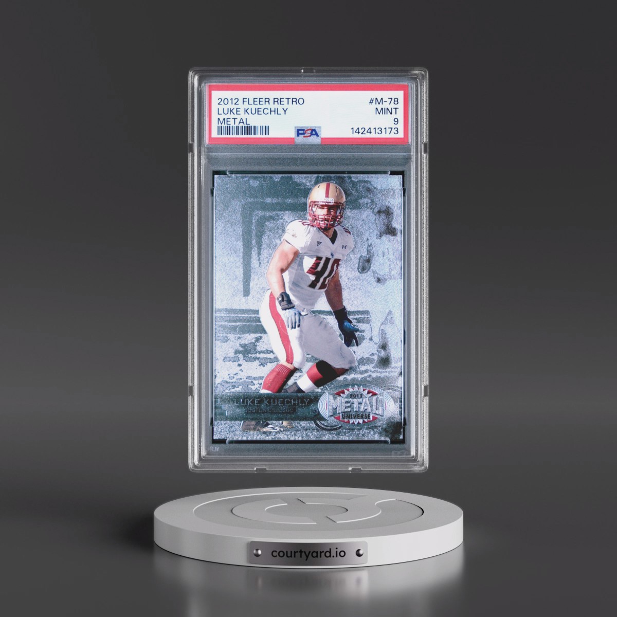 2012 Fleer Retro Metal #M-78 Luke Kuechly (PSA 9 MINT)