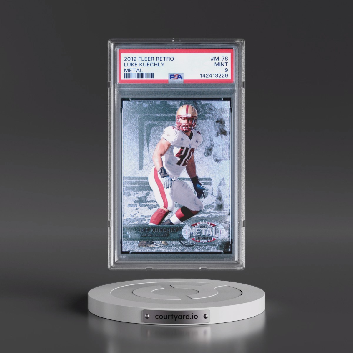 2012 Fleer Retro Metal #M-78 Luke Kuechly (PSA 9 MINT)