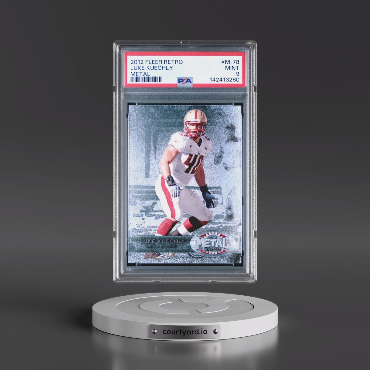 2012 Fleer Retro Metal #M-78 Luke Kuechly (PSA 9 MINT)