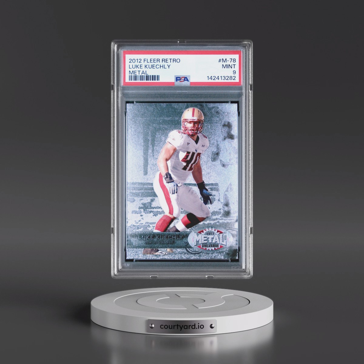 2012 Fleer Retro Metal #M-78 Luke Kuechly (PSA 9 MINT)