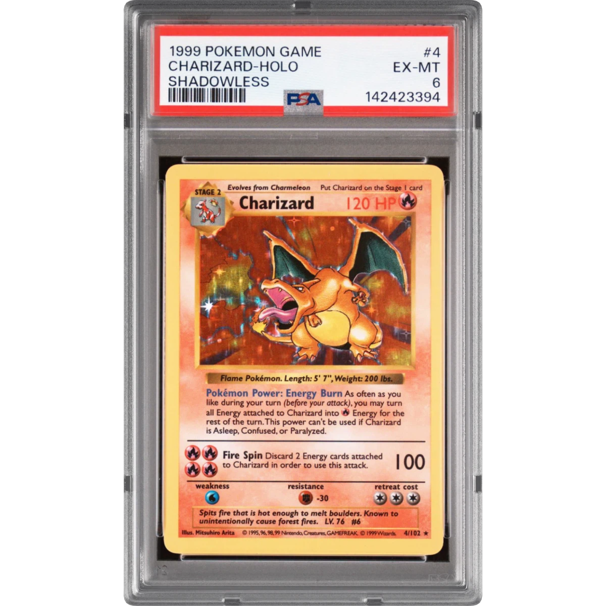 Pokémon Charizard - Shadowless