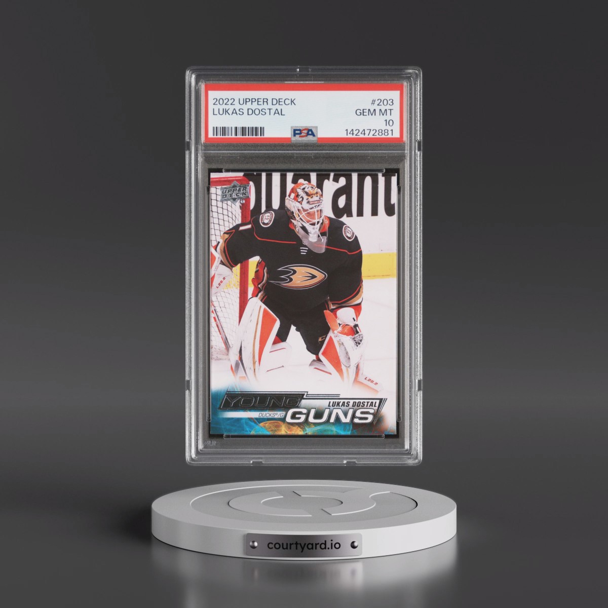 2022 Upper Deck Lukas Dostal #203 PSA 10