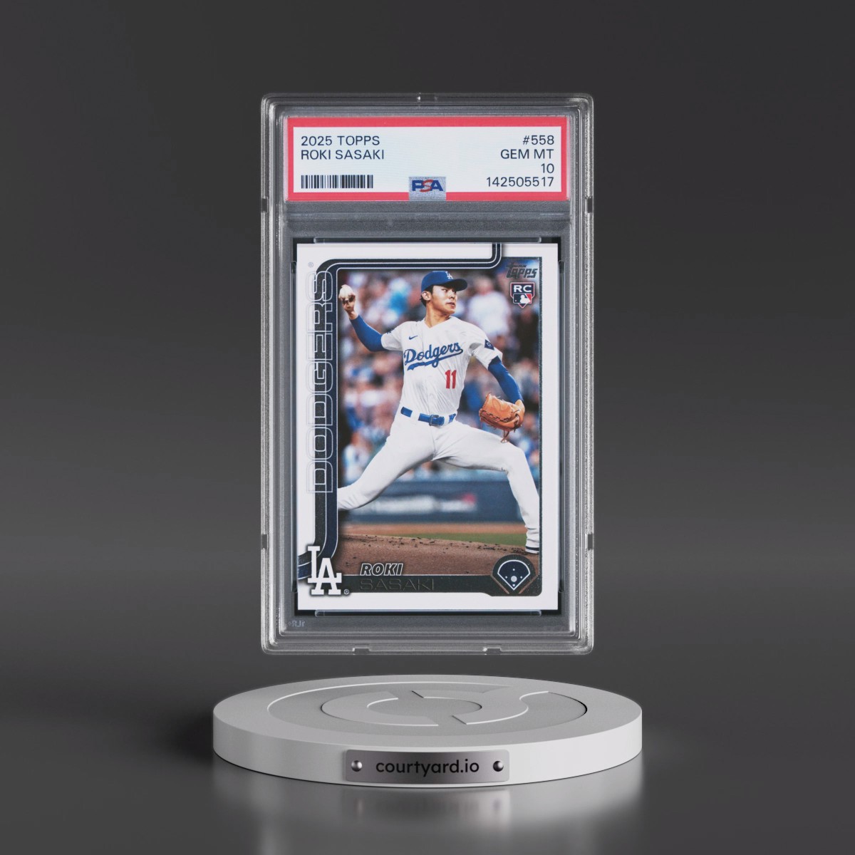 2025 Topps #558 Roki Sasaki (PSA 10 GEM MINT)
