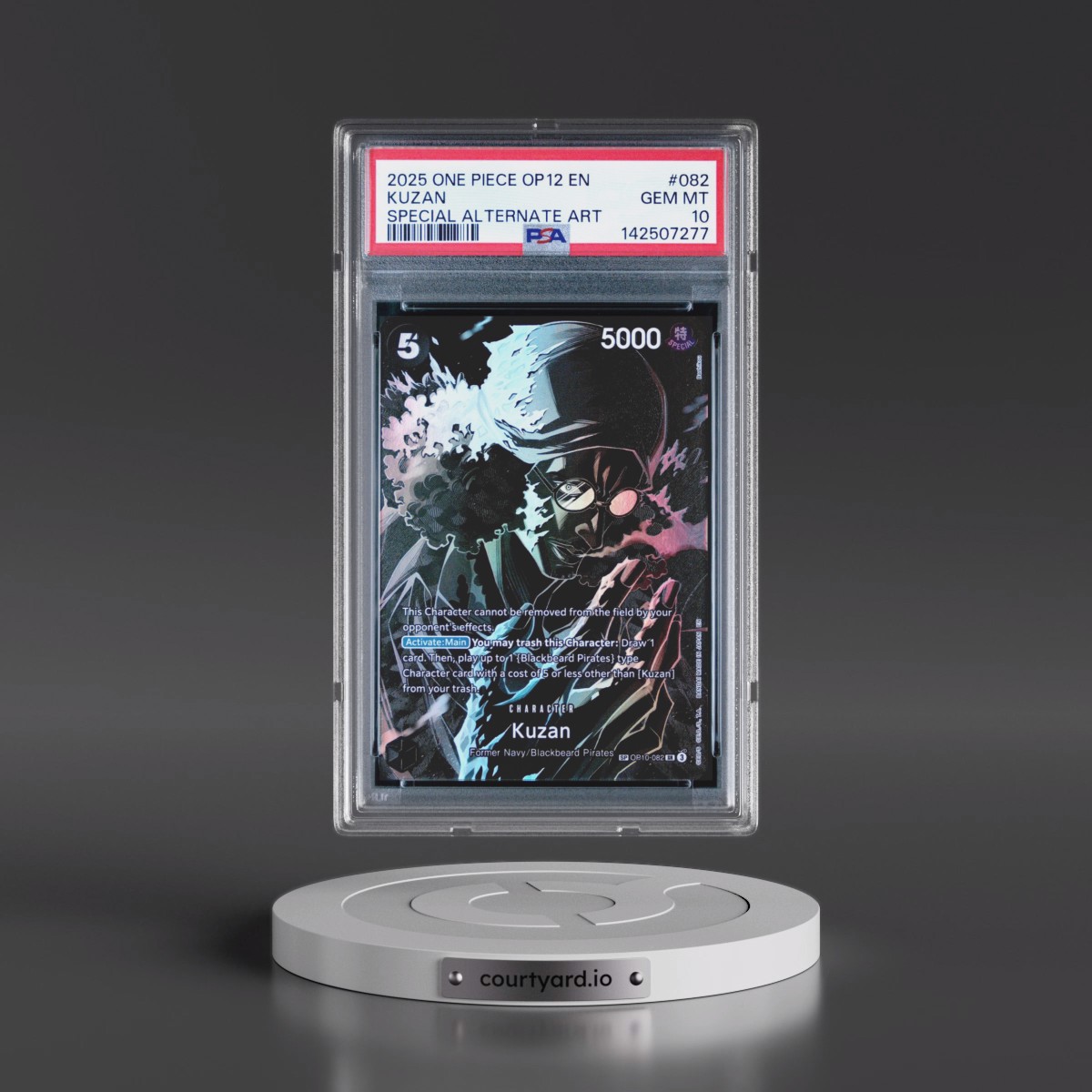 2025 One Piece OP12-Legacy of the Master #082 Kuzan - Special Alternate Art (PSA 10 GEM MINT)