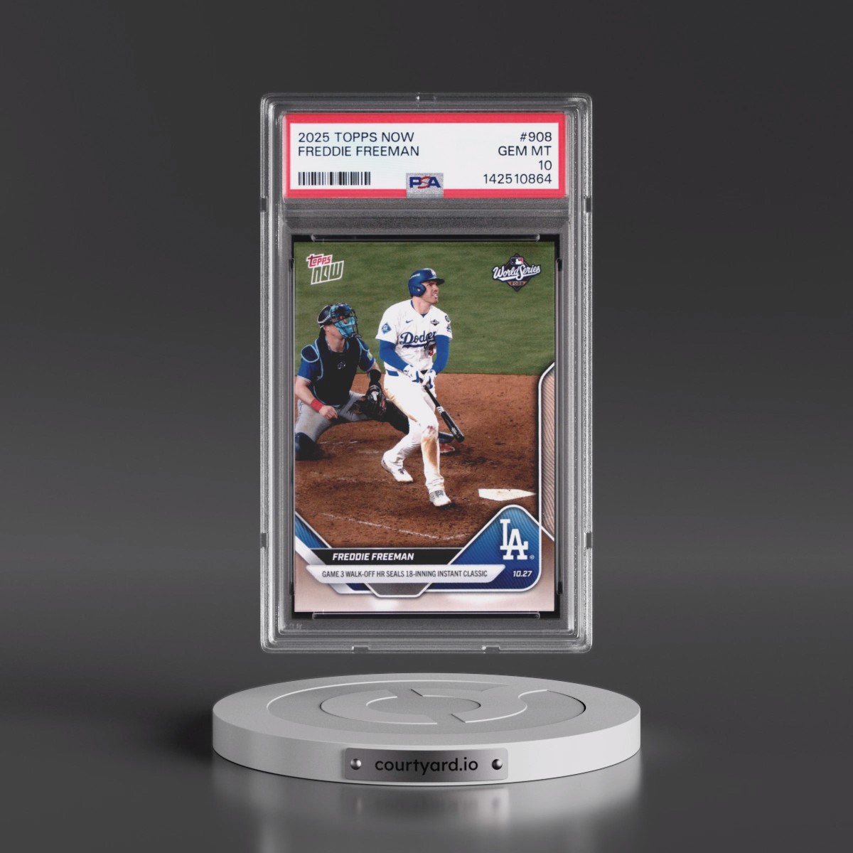 2025 Topps Now #908 Freddie Freeman (PSA 10 GEM MINT)