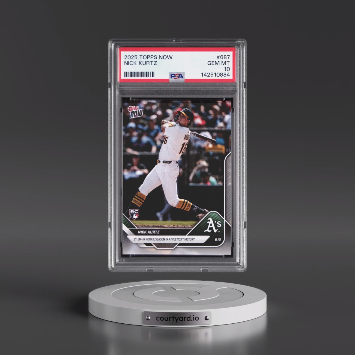 2025 Topps Now #687 Nick Kurtz (PSA 10 GEM MINT)