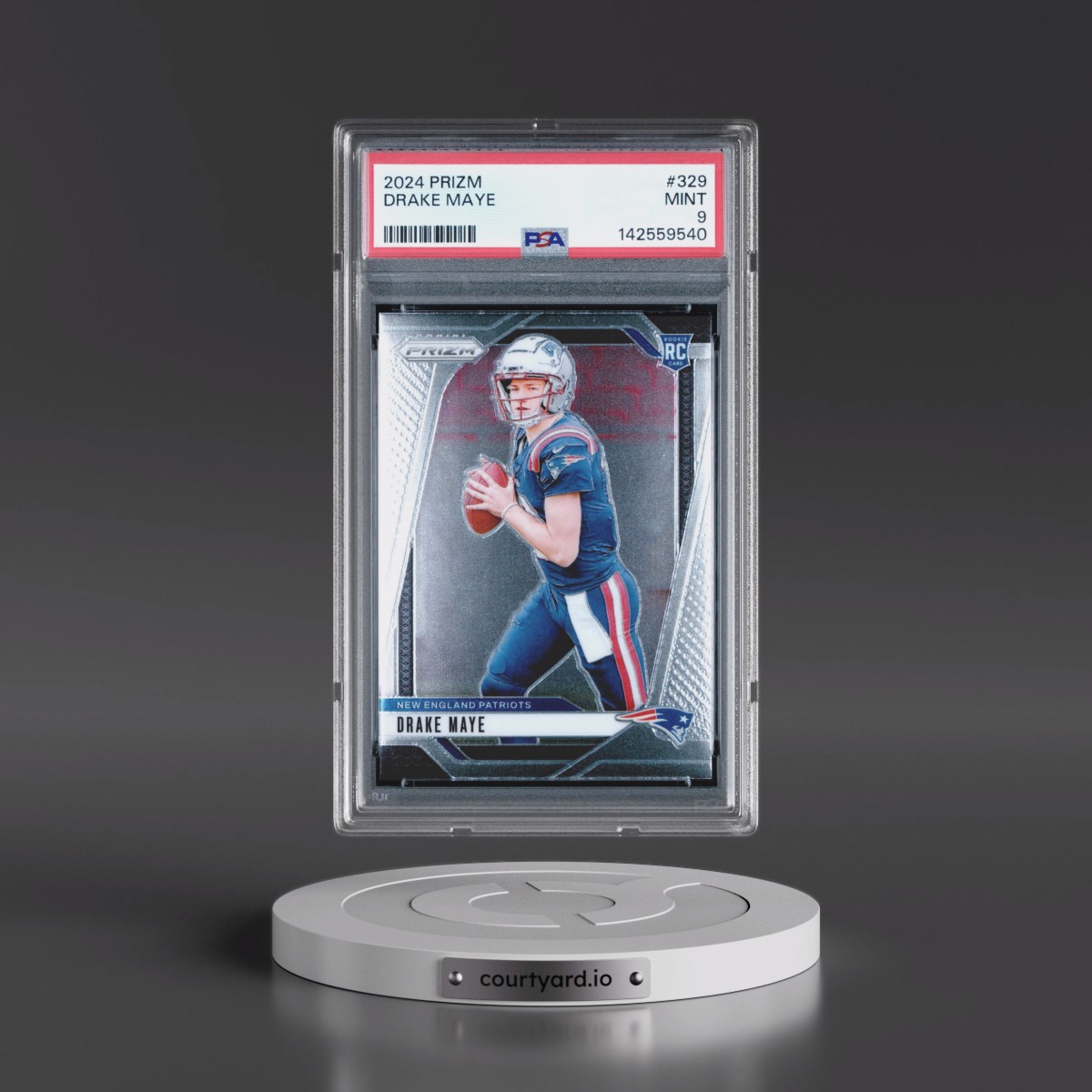 2024 Panini Prizm #329 Drake Maye (PSA 9 MINT)