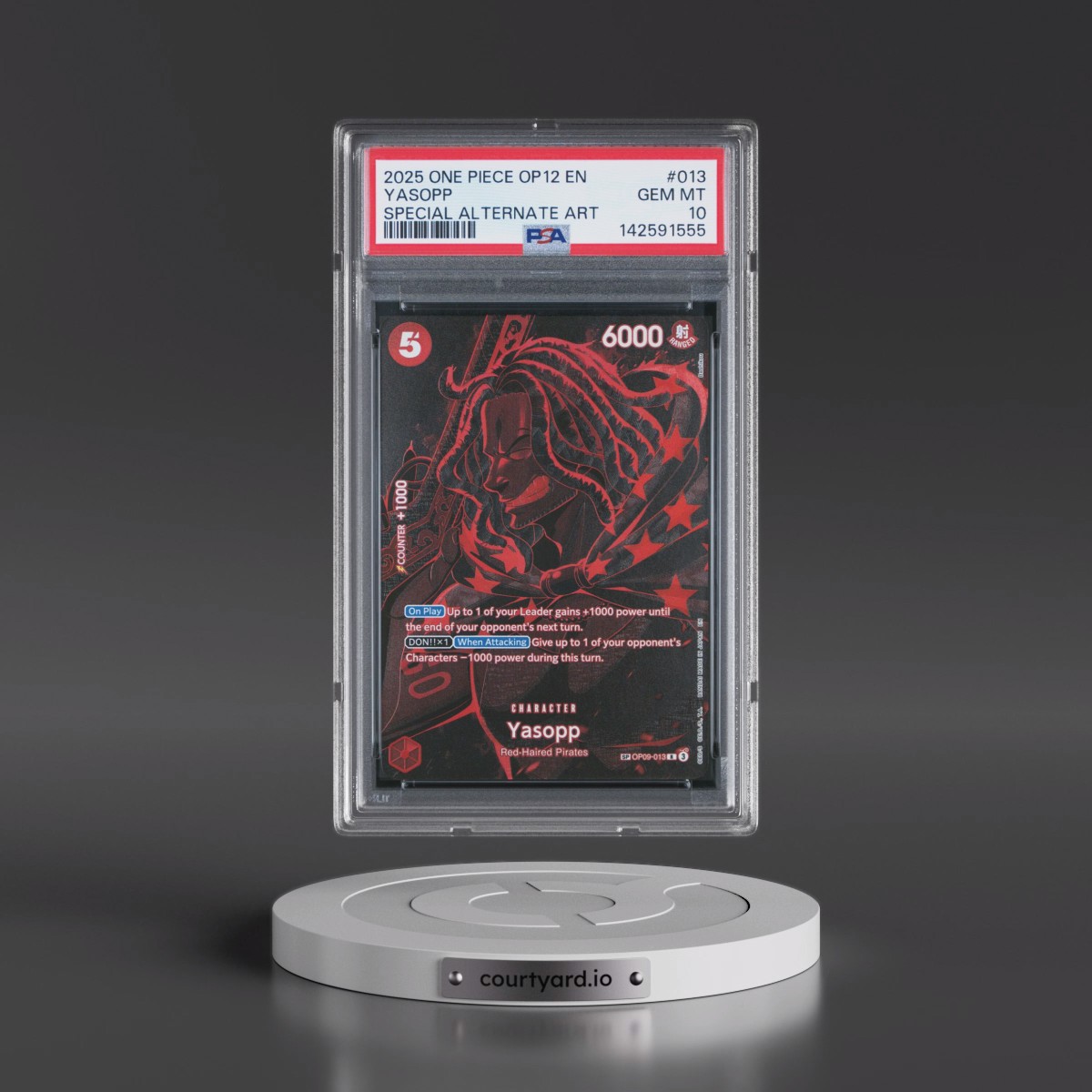 2025 One Piece OP12-Legacy of the Master #013 Yasopp - Special Alternate Art (PSA 10 GEM MINT)