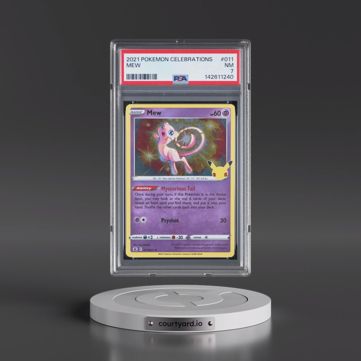 2021 Pokémon Celebrations #011 Mew (PSA 7 NM)
