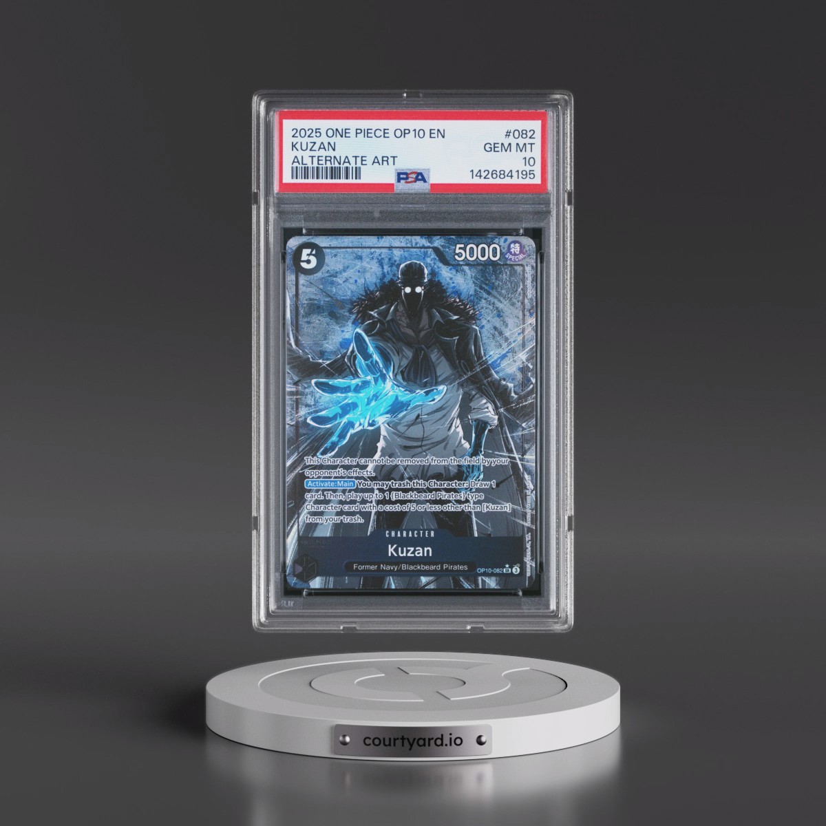 2025 One Piece OP10-Royal Blood #082 Kuzan - Alternate Art (PSA 10 GEM MINT)