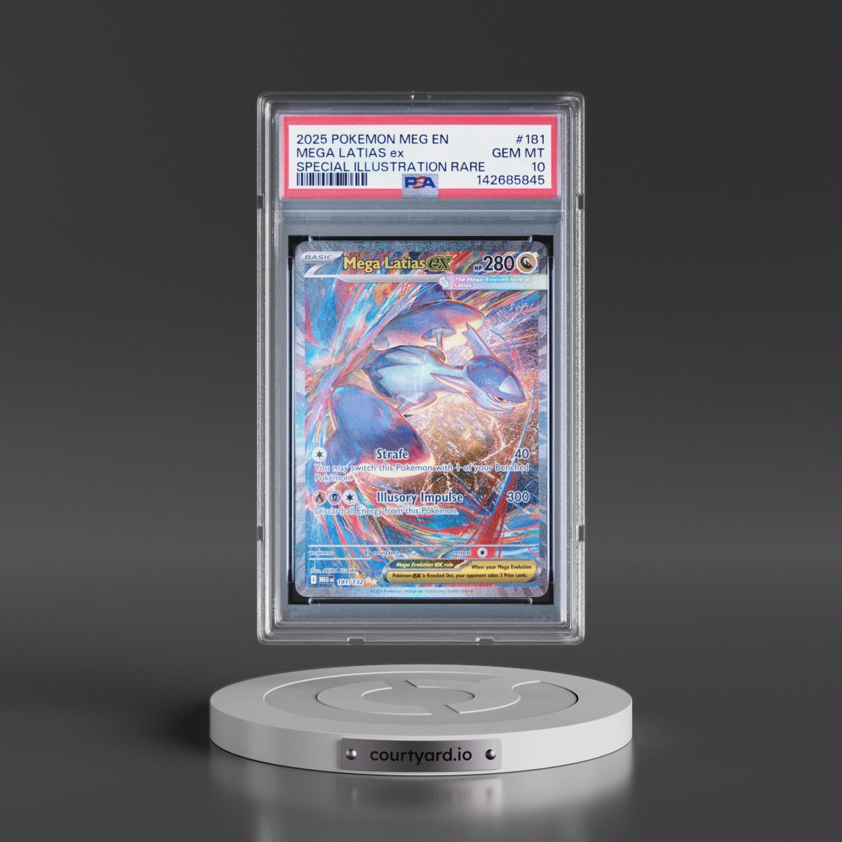 2025 Pokémon Meg EN-Mega Evolution #181 Mega Latias EX - Holo Special Illustration Rare (PSA 10 GEM MINT)
