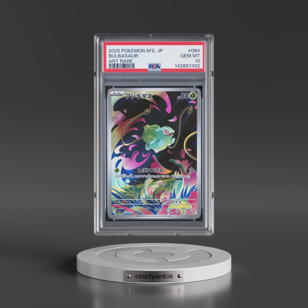 2025 Pokémon M1l-Mega Brave #064 Bulbasaur - Art Rare (PSA 10 GEM MINT)