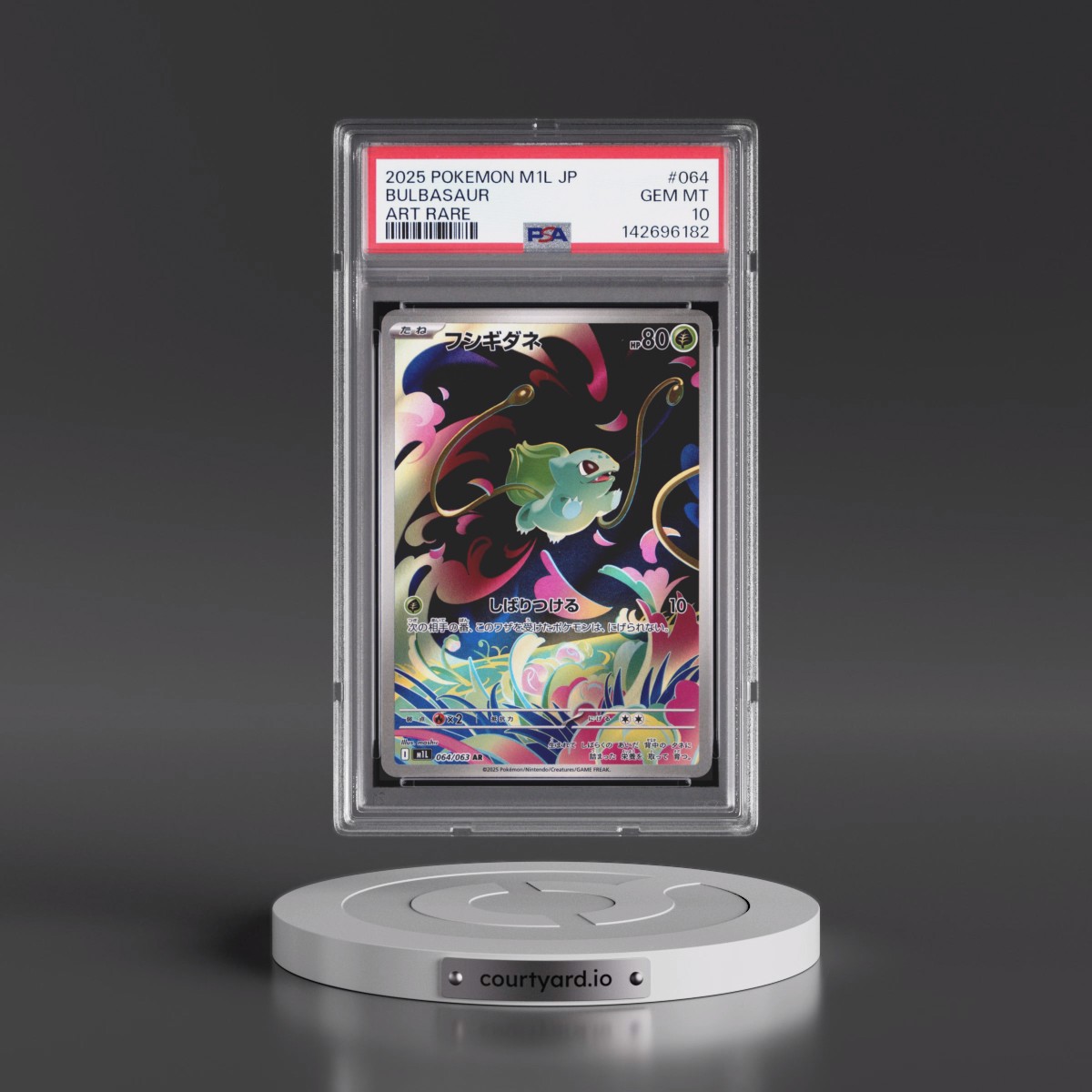 2025 Pokémon M1l-Mega Brave #064 Bulbasaur - Art Rare (PSA 10 GEM MINT)