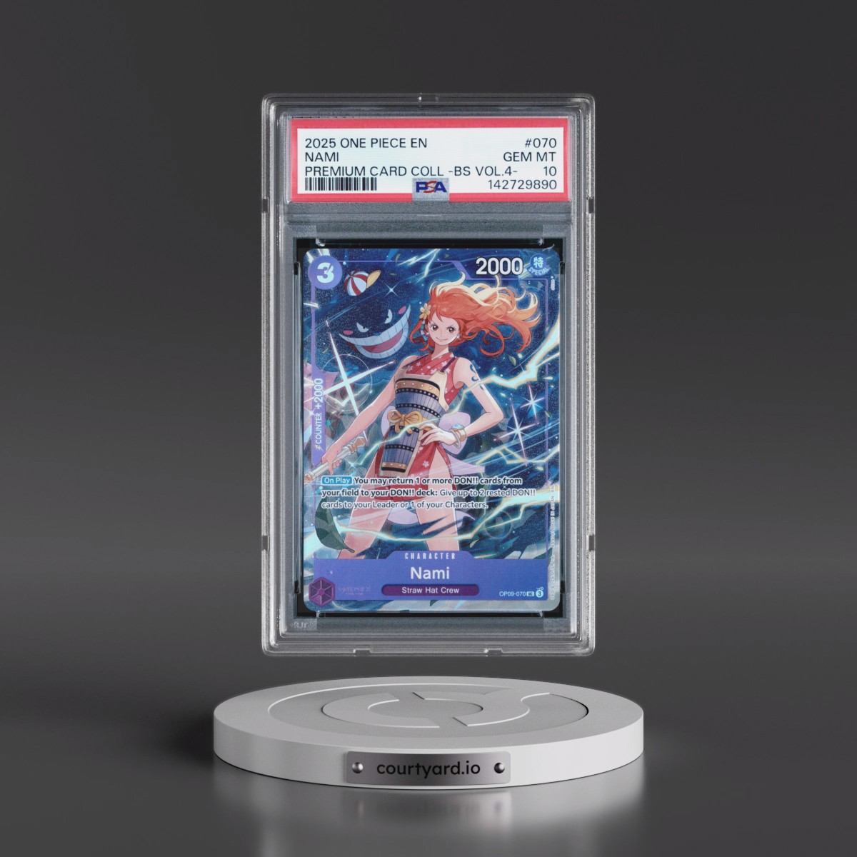 2025 One Piece Premium Card Collection -Best Selection Vol.4 #070 Nami (PSA 10 GEM MINT)