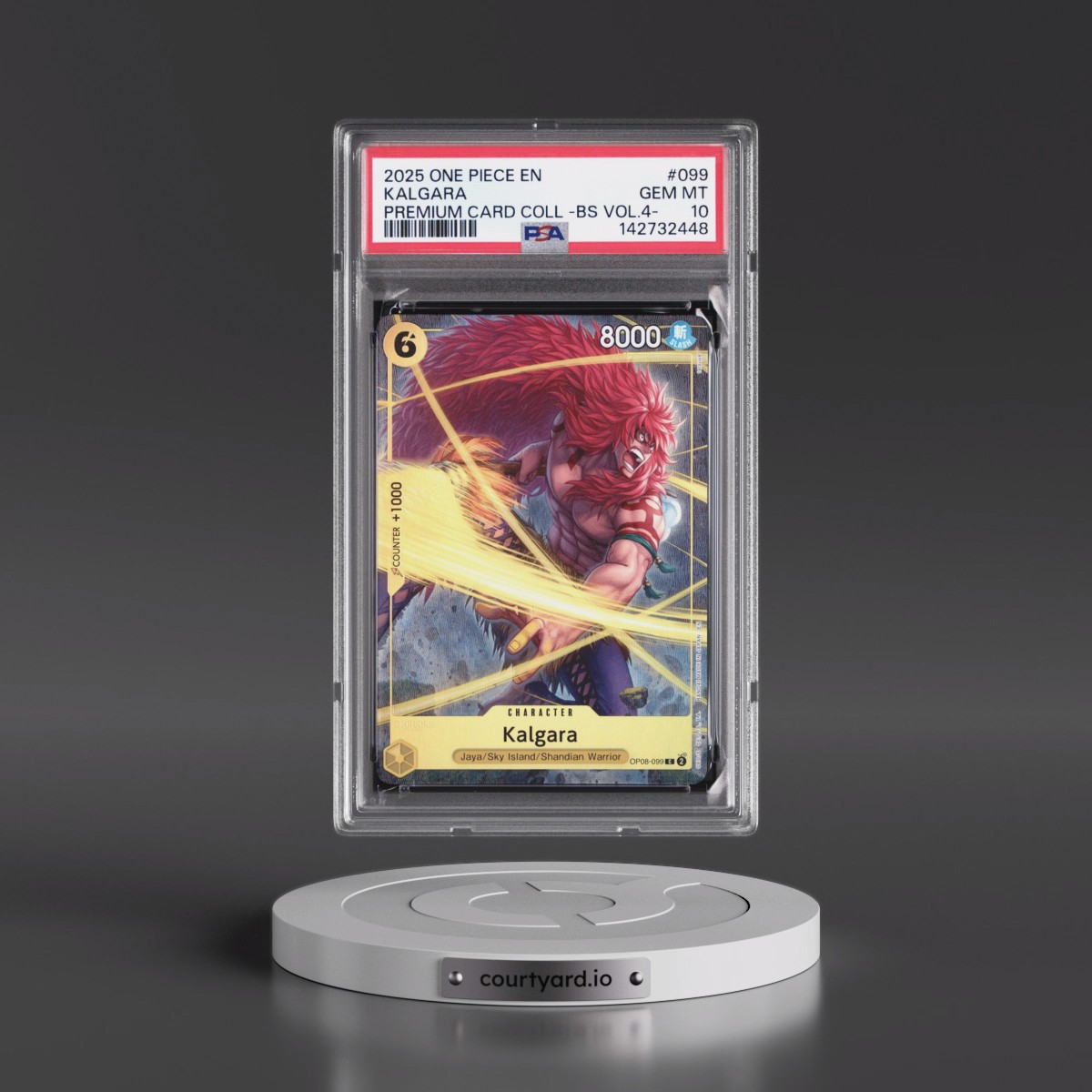 2025 One Piece Premium Card Collection -Best Selection Vol.4 #099 Kalgara (PSA 10 GEM MINT)