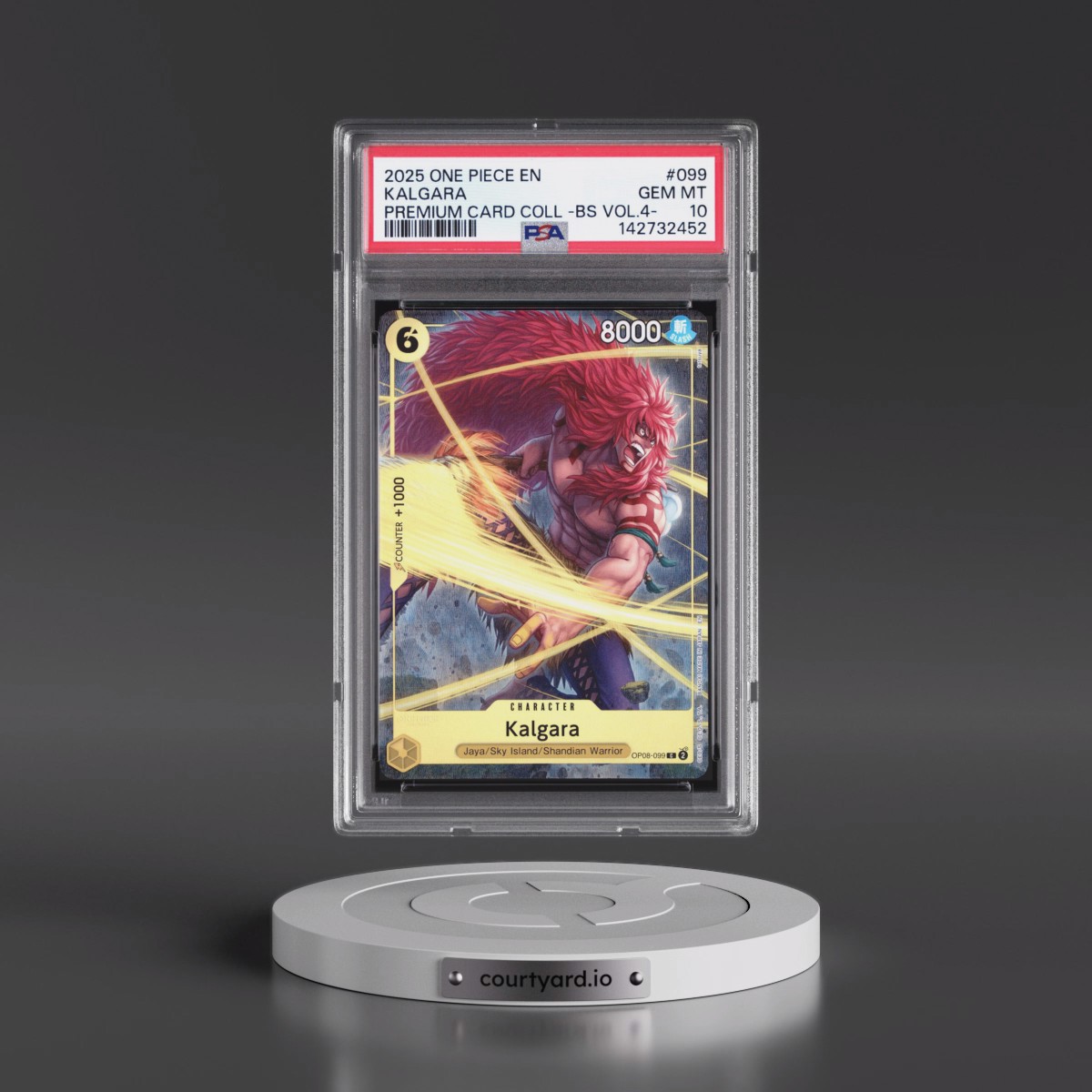 2025 One Piece Premium Card Collection -Best Selection Vol.4 #099 Kalgara (PSA 10 GEM MINT)