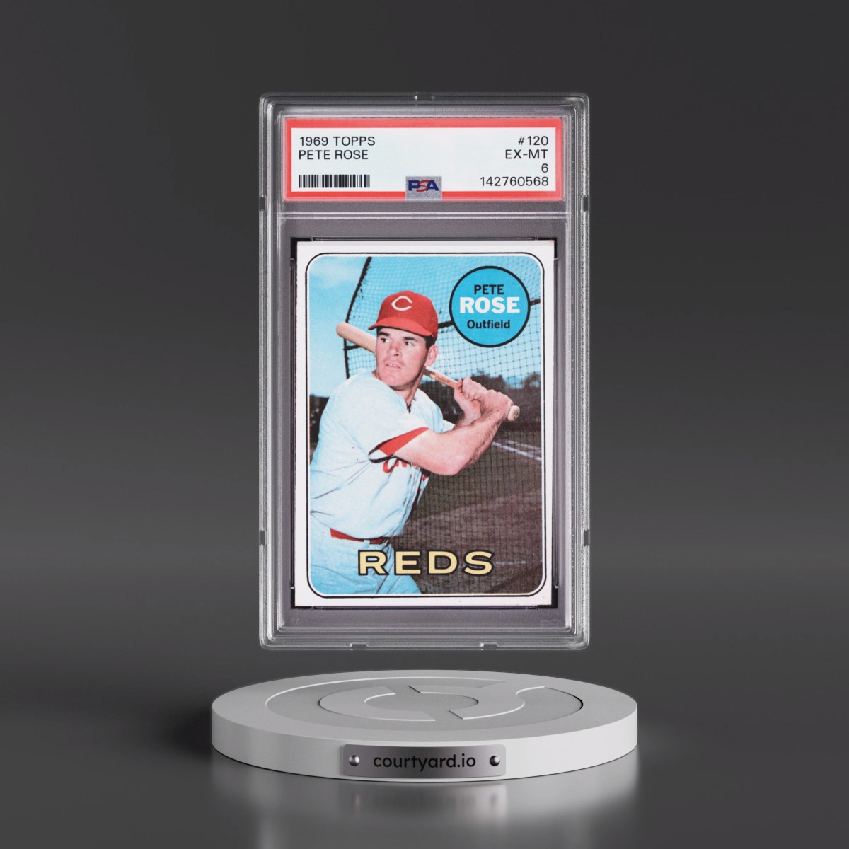 1969 Topps #120 Pete Rose (PSA 6 EX-MT)